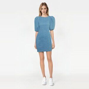 GESTUZ - Astrid Roundneck Dress - Denim Blue in Sz 34/ US Size 2